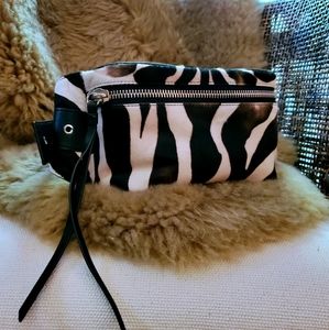 All Saints Captain Zebra Belt Bag - Crossbody